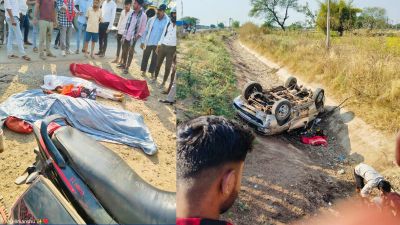 CG &ndash; मातम में बदली होली की खुशियां, ट्रक और कार में जोरदार टक्कर...एक ही परिवार के तीन बच्चों सहित 9 की दर्दनाक मौत..!!