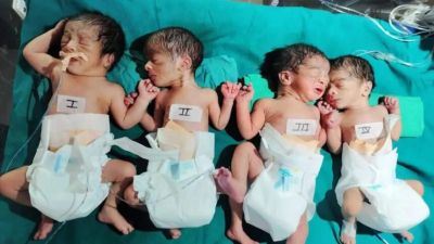 CG : महिला ने एक साथ तीन लड़की और एक लड़के को दिया जन्म, खूब हो रही चर्चा 