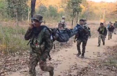 Chhattisgarh : छत्तीसगढ़ में हुए मुठभेड़ में मारे गए 30 नक्सलियों के शव बरामद