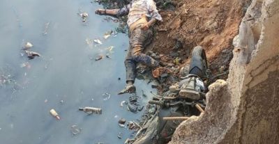 बाइक सहित नाले में मिला युवक का शव, हत्या या हादसा जाँच में जुटी पुलिस!