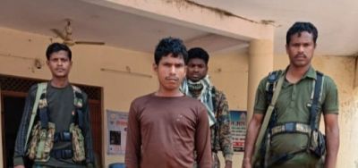 हत्या की वारदात में शामिल 5 लाख का ईनामी नक्सली गिरफ्तार