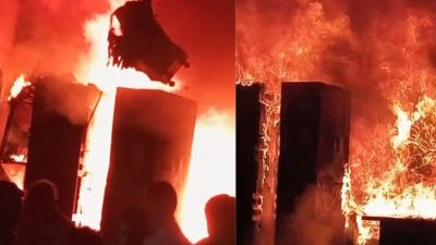BIG NEWS : सौरभ इंटरप्राइजेज में भीषण आग, लाखों का सामान जलकर राख