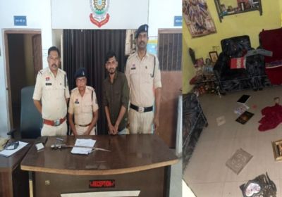 CG &ndash; तलवार लेकर घर में घुसा युवक, देवी-देवताओं की फेंकी तस्वीरें, फिर करने लगा ये घटिया हरकत