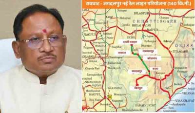 बस्तर को रेल से जोड़ने की ऐतिहासिक पहल को मिली मंजूरी : मुख्यमंत्री विष्णुदेव साय ने किया आभार प्रकट