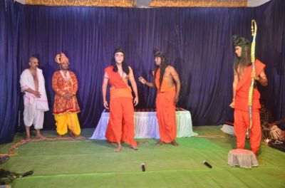 जैतू साव मठ में हुआ भरत मिलाप नाटक का मंचन