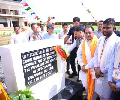 मुख्यमंत्री विष्णु देव साय ने मैनपाट में बुद्ध प्रतिमा का किया अनावरण, तिब्बती समाज ने परंपरागत तरीके से किया स्वागत
