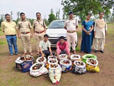 Crime : आबकारी विभाग की बड़ी कार्रवाई, 135 बल्क लीटर अवैध देशी मदिरा और कार जब्त