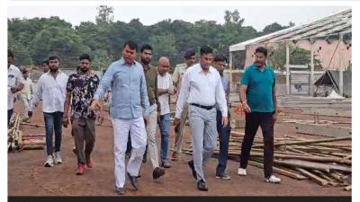 श्रावण में पं. Pradeep Mishra सुनाएंगे शिव महापुराण कथा, SSP विजय अग्रवाल ने तैयारियों का किया निरीक्षण 