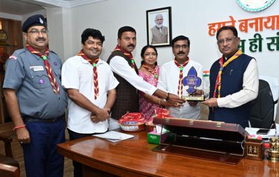 CM साय से भारत स्काउट्स और गाइड्स छत्तीसगढ़ के प्रतिनिधिमंडल ने की मुलाकात CM साय से भारत स्काउट्स और गाइड्स छत्तीसगढ़ के प्रतिनिधिमंडल ने की मुलाकात