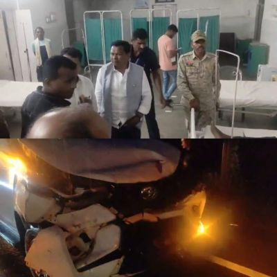 CG : विधायक और पूर्व विधायक के काफिले की गाड़ी दुर्घटनाग्रस्त, कई घायल