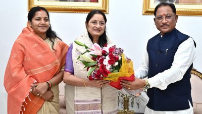 मुख्यमंत्री विष्णु देव साय से केंद्रीय महिला एवं बाल विकास मंत्री अन्नपूर्णा देवी ने की सौजन्य भेंट&hellip;.