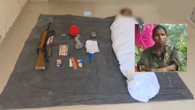 encounter : सुकमा एनकाउंटर में 5 लाख के ईनामी महिला नक्सली ढेर, बड़ी मात्रा में हथियार बरामद