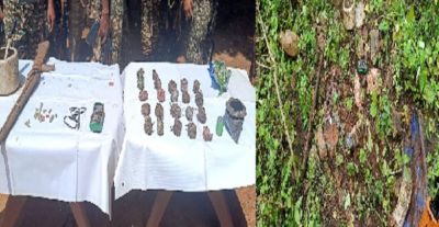 सुरक्षाबल के जवानों को मिली सफलता, भारी मात्रा में नक्सलियों का डंप सामान बरामद