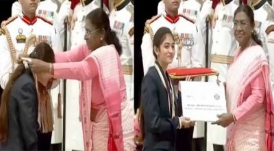 छत्तीसगढ़ की बेटी, देश का गौरव : लखनी साहू को राष्ट्रपति के हाथो मिला &ldquo;MY Bharat NSS राष्ट्रीय पुरस्कार&rdquo;