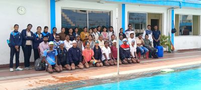 पं. रविशंकर शुक्ल विश्वविद्यालय , रायपुर के तत्वाधान में गुरुकुल महिला महाविद्यालय, रायपुर  द्वारा तैराकी महिला/पुरुष प्रतियोगिता का आयोजन किया गया