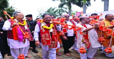 मुख्यमंत्री विष्णुदेव साय ने किया रुद्राभिषेक, प्रदेश की सुख-समृद्धि और खुशहाली की कामना; भव्य कांवड़ यात्रा में हुए शामिल