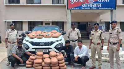 कोमाखान रेलवे स्टेशन पर 37 किलो गांजा जब्त, तीन अंतरराज्यीय तस्कर गिरफ्तार