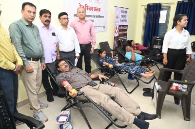 महंत लक्ष्मीनारायण दास महाविद्यालय के 50 से अधिक विद्यार्थियों ने किया रक्तदान