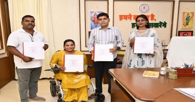 ब्रेल पुस्तक से दृष्टिबाधित विद्यार्थियों को कानूनी अधिकारों और शासकीय योजनाओं की मिलेगी जानकारी &ndash; राजस्व मंत्री टंक राम वर्मा
