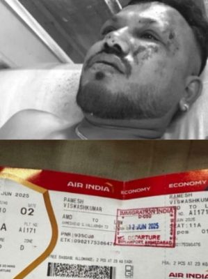 Air India Plane Crash: करिश्माई तौर बच गया यात्री, बताई रूह कंपा देने वाली आखों देखी सच्चाई