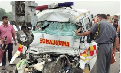 डेडबॉडी लेकर जा रही थी एंबुलेंस, रास्ते में हुआ भीषण एक्सीडेंट, 5 की गई जान