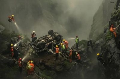 बड़ा सड़क हादसाः 400 फीट गहरी खाई में गिरी कार, 6 की दर्दनाक मौत...पिकनिक मनाने निकले थे सभी