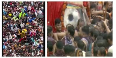 Breaking पुरी रथ यात्रा में भारी भीड़ से भगदड़ जैसी स्थिति, एक की मौत, कई श्रद्धालु अस्पताल में भर्ती Breaking पुरी रथ यात्रा में भारी भीड़ से भगदड़ जैसी स्थिति, एक की मौत, कई श्रद्धालु अस्पताल में भर्ती